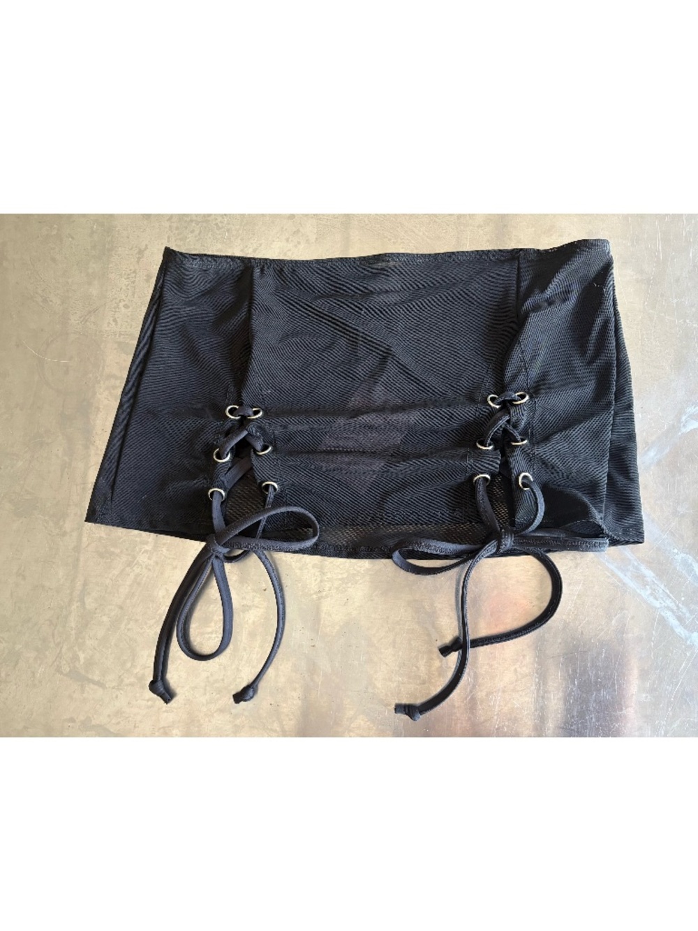 Black mesh lace up SASSYPANTSTHELABEL skirt